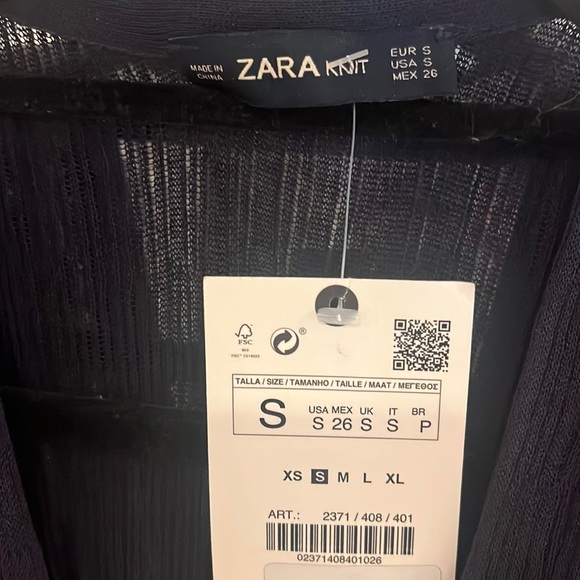 ZARA Knit Wrap-around Maxi Dress with Self-tie Belt - S - NWTags - Picture 7 of 11